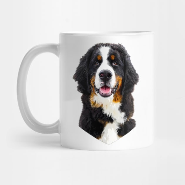 Bernese Mountain Dog Cute Puppy by Elarex